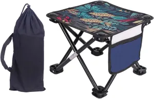 Compact Outdoor Folding Stool Lightweight Little Chair Portable Camping Stool Foot Rest Comfortable Stool Easy to Carry