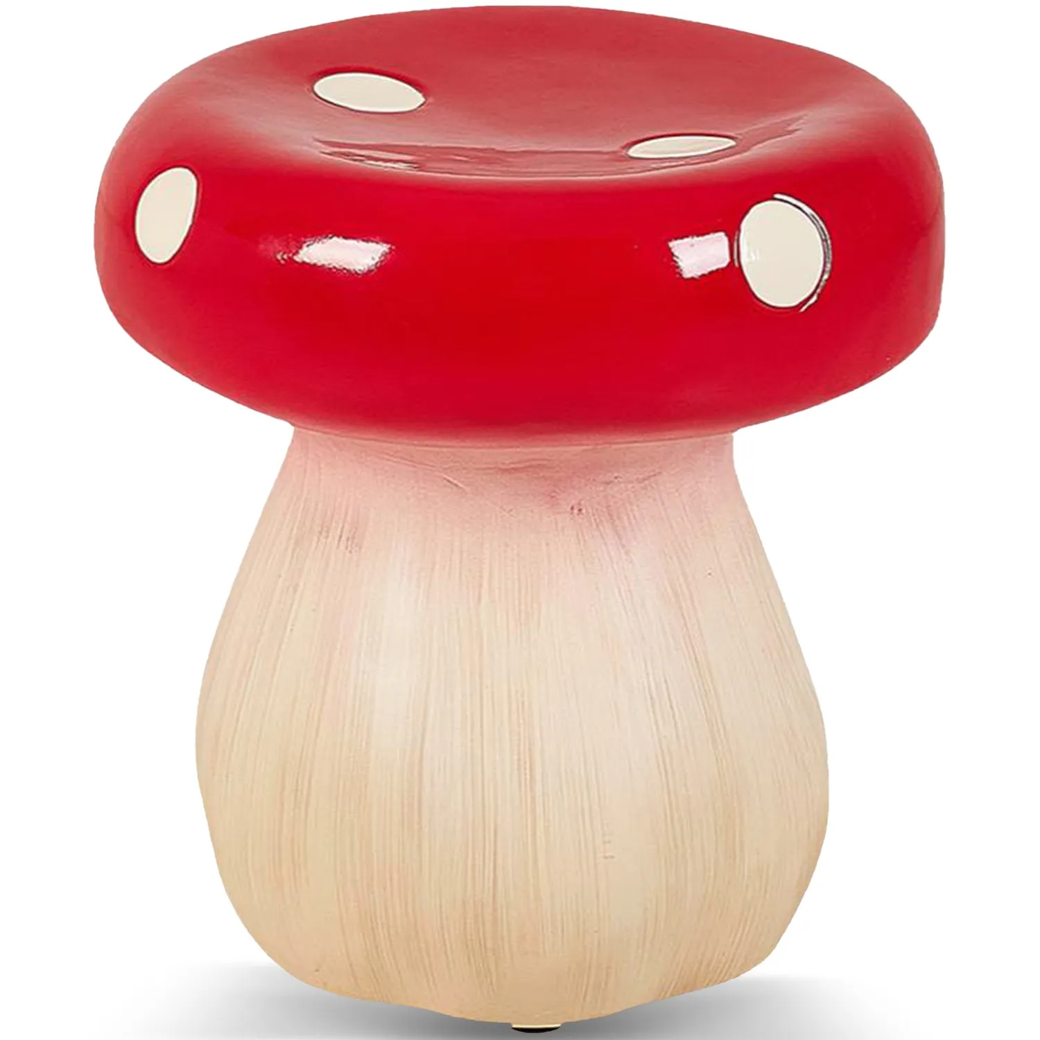 Contemporary Resin Side Table Stool MUSHROOM