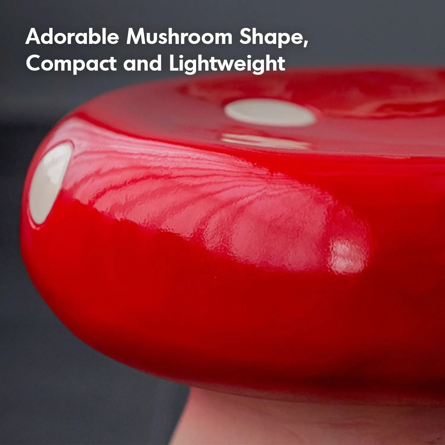 Contemporary Resin Side Table Stool MUSHROOM