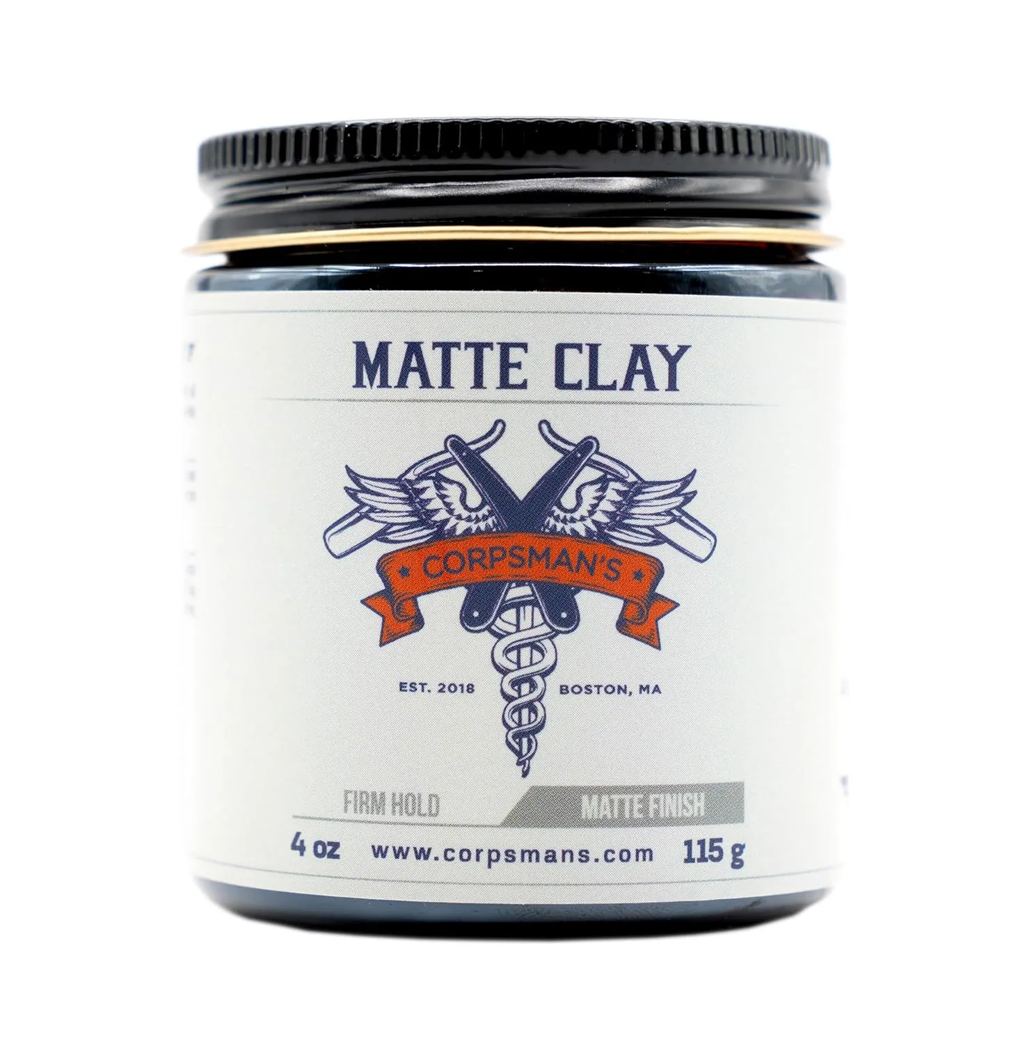 Corpsman's MATTE CLAY | Firm Hold | Matte Finish | 4 ounce glass jar