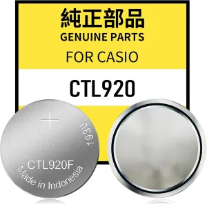 CTL920F Original Panasonic Solar Rechargeable Battery for Casio Edifice/Solar Waveceptor Watch – Compatible with Solar-Powered Models