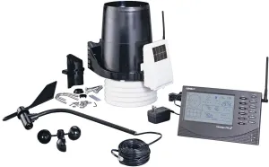 Davis Instruments 6152 Vantage Pro2 Wireless Weather Station with Standard Radiation Shield and LCD Display Console Black, White