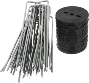 DECHOUS 30 Sets U Shaped Ground Nail Tent Stakes Heavy Duty Pegs for Camping Lawn and Garden Durable Fixing Tools for Tents Fences and Outdoor Equipment