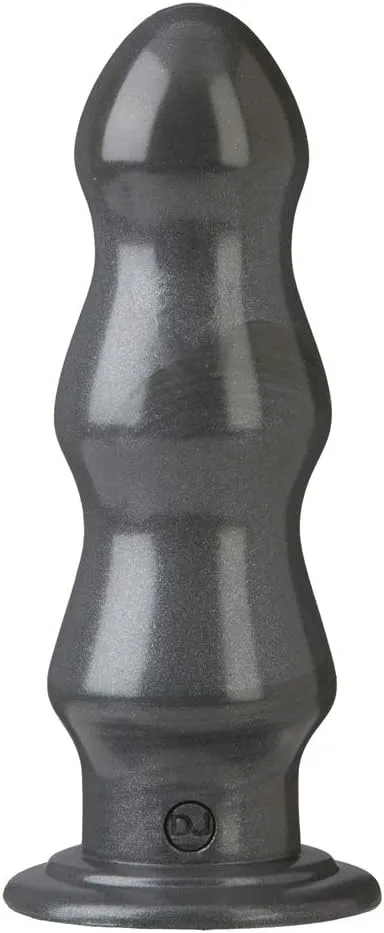 Doc Johnson American Bombshell - B-7 Tango - Vac-U-Lock and F Machine Compatible Dildo or Butt Plug - Gunmetal Grey