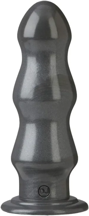 Doc Johnson American Bombshell - B-7 Tango - Vac-U-Lock and F Machine Compatible Dildo or Butt Plug - Gunmetal Grey