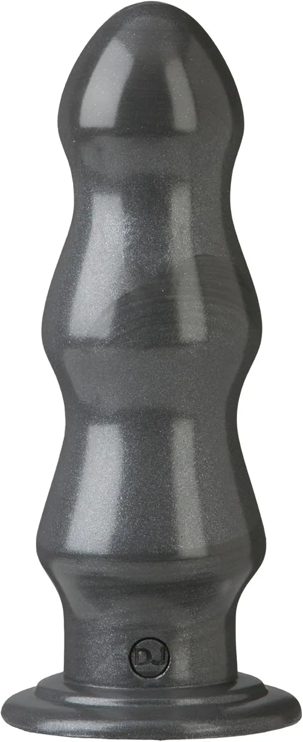 Doc Johnson American Bombshell - B-7 Tango - Vac-U-Lock Compatible Dildo - for Adults Only, Gunmetal Grey