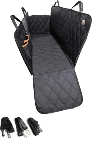 Dog Car Seat Cover Hammock 54''X58'' for pets Waterproof Back Seat Prortector accessories for car Sedan&SUV 600D Oxford Fabric NonSlip Backing Scratchproof Mech Window Seat Belt Attachments for Dog