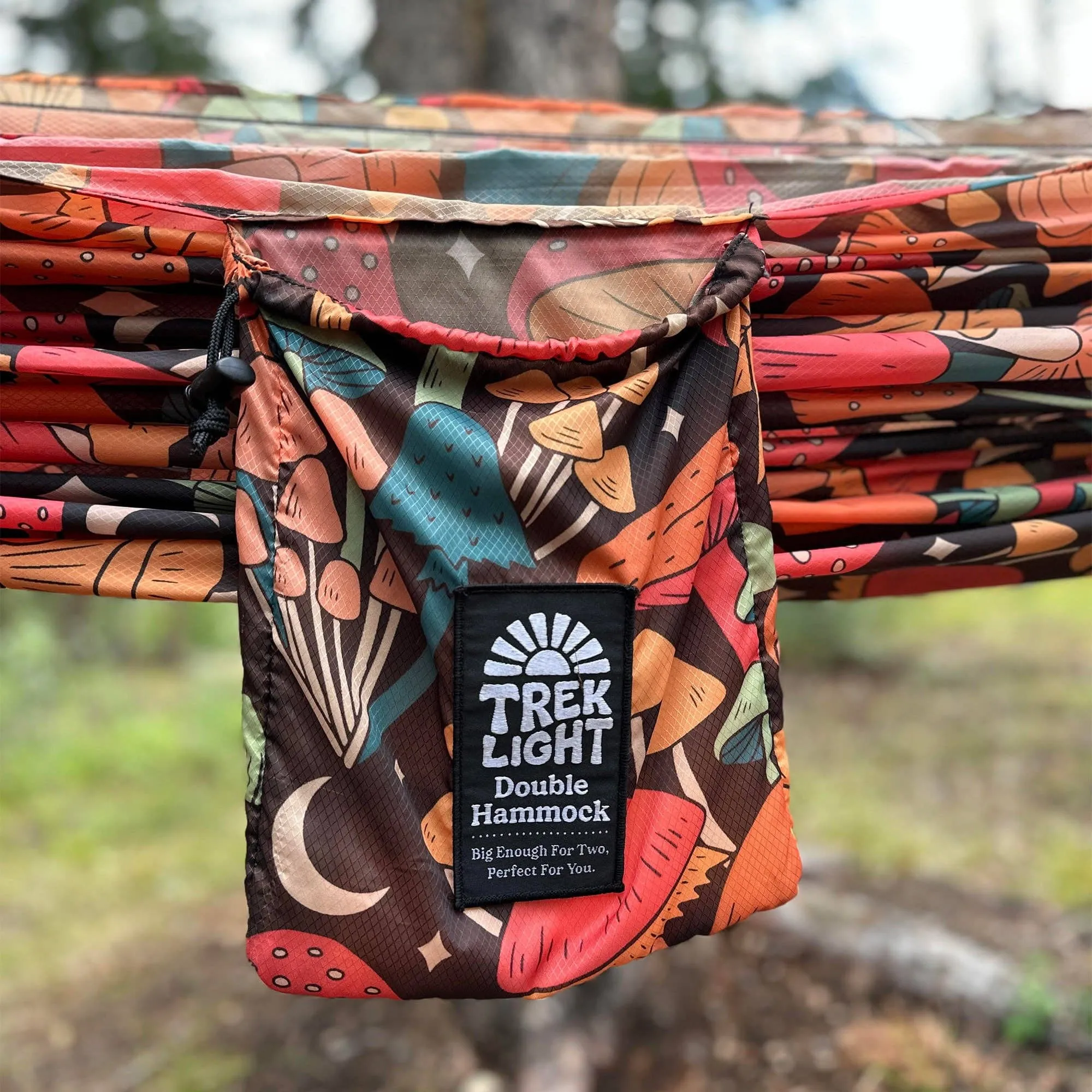 Double Hammock & Straps | Midnight Mushroom