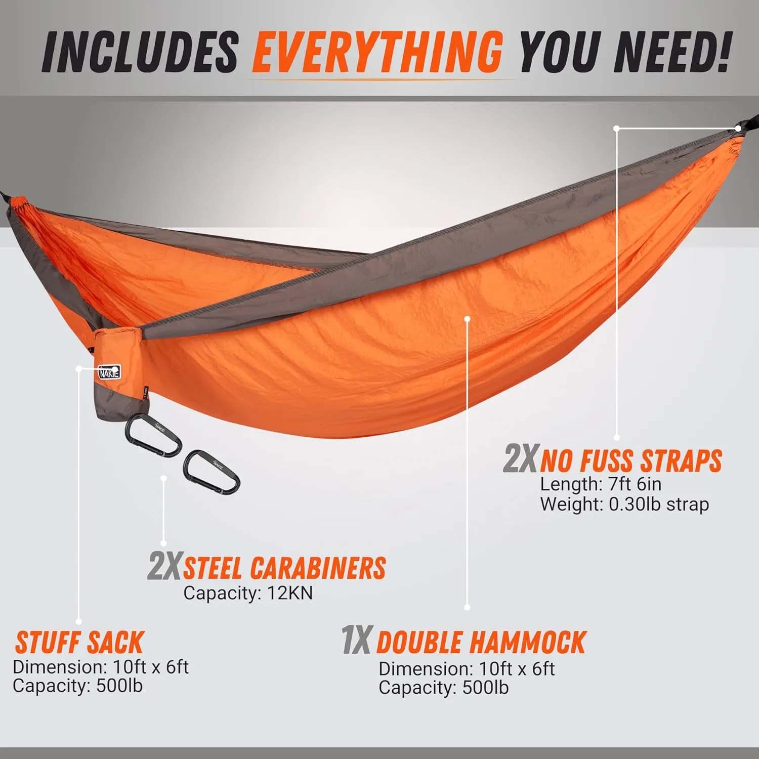 Double Hammock (Sunburnt Orange)