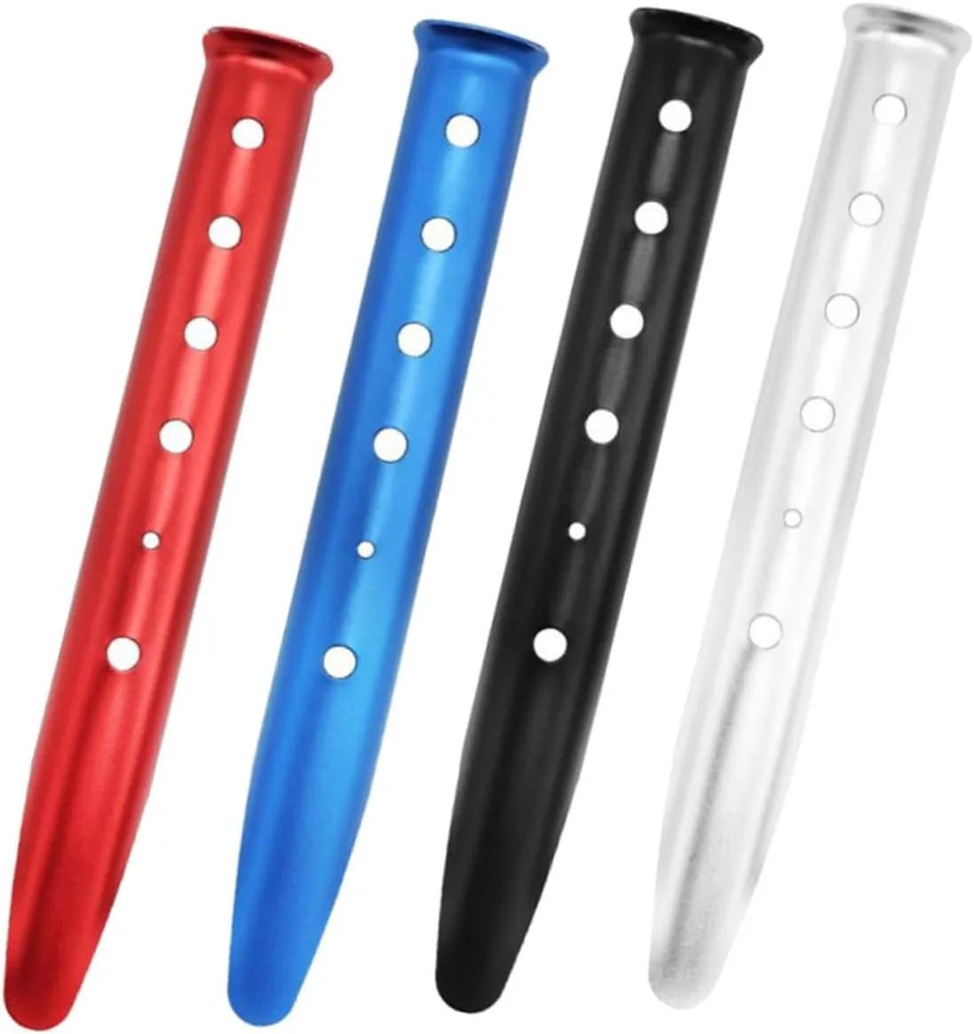 Drill Tent Stakes 4pcs Tent Ground Pegs Heavy Duty Metal Stakes for Ground