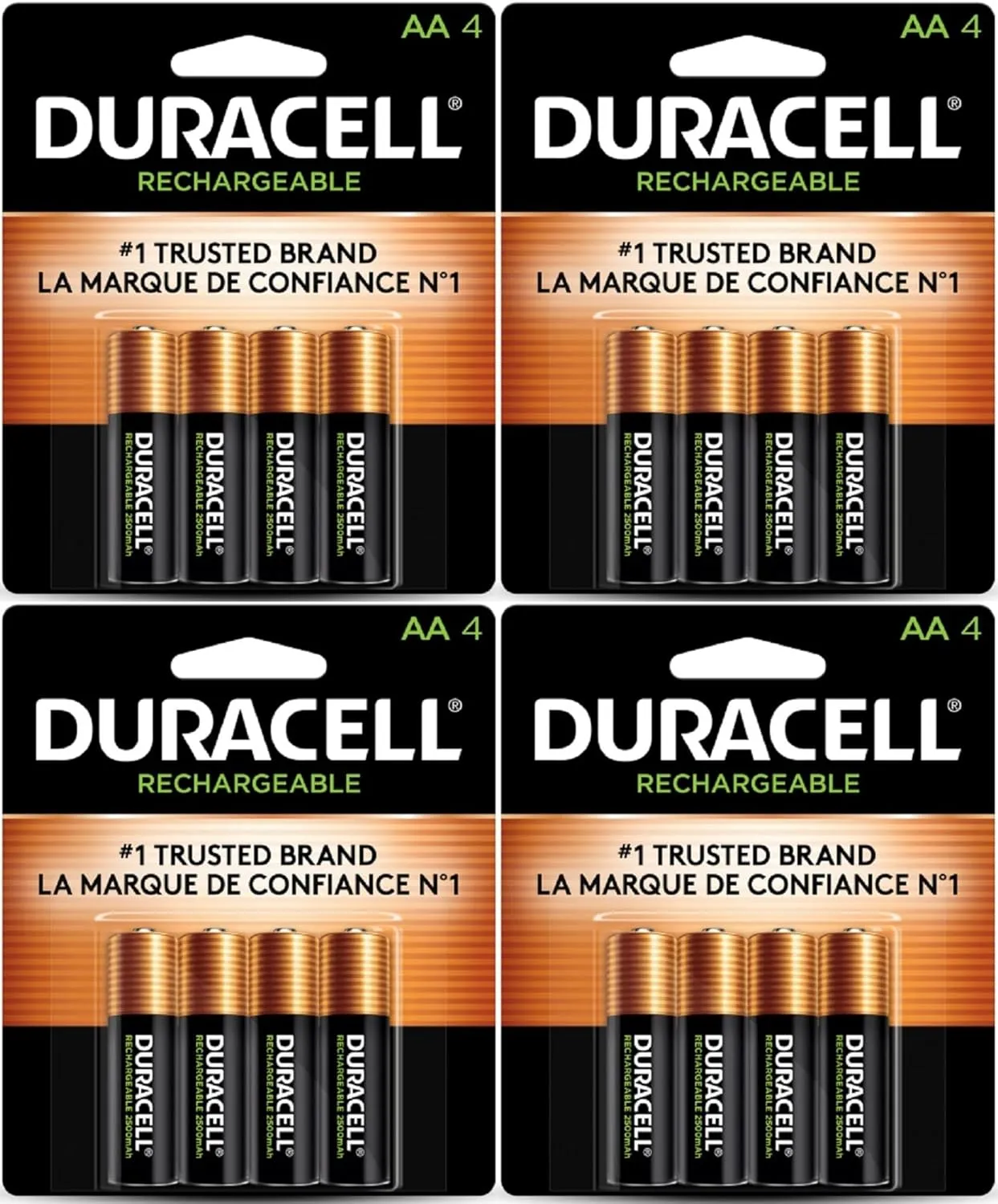 Duracell 16 X NEW AA Batteries Rechargeable NiMH Precharged 2400mAh