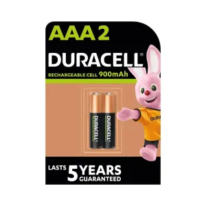 DURACELL, Alkaline Battery - Rechargeable AAA 2 | Set of 2.