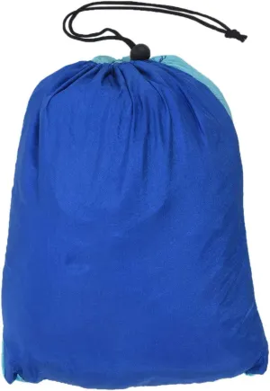 Easy Set Up Mosquito Net Hammock Double Hamak 290x140Cm with Wind Rope Nails Portable for Camping Travel Yard Blue