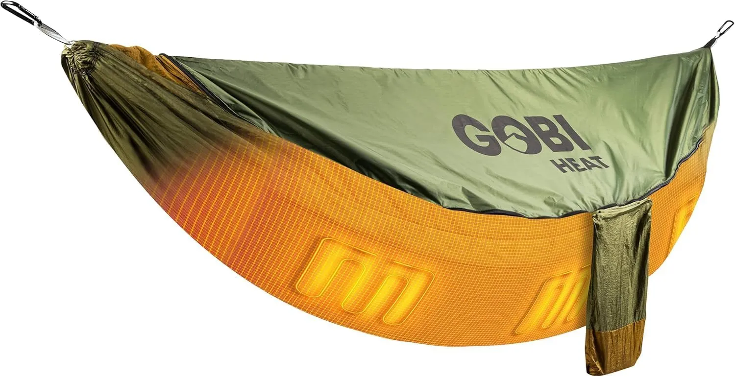 Eclipse Heated Hammock - 3 Heat Zones | 9 Hours of Heat | with Battery and Charger | Pine