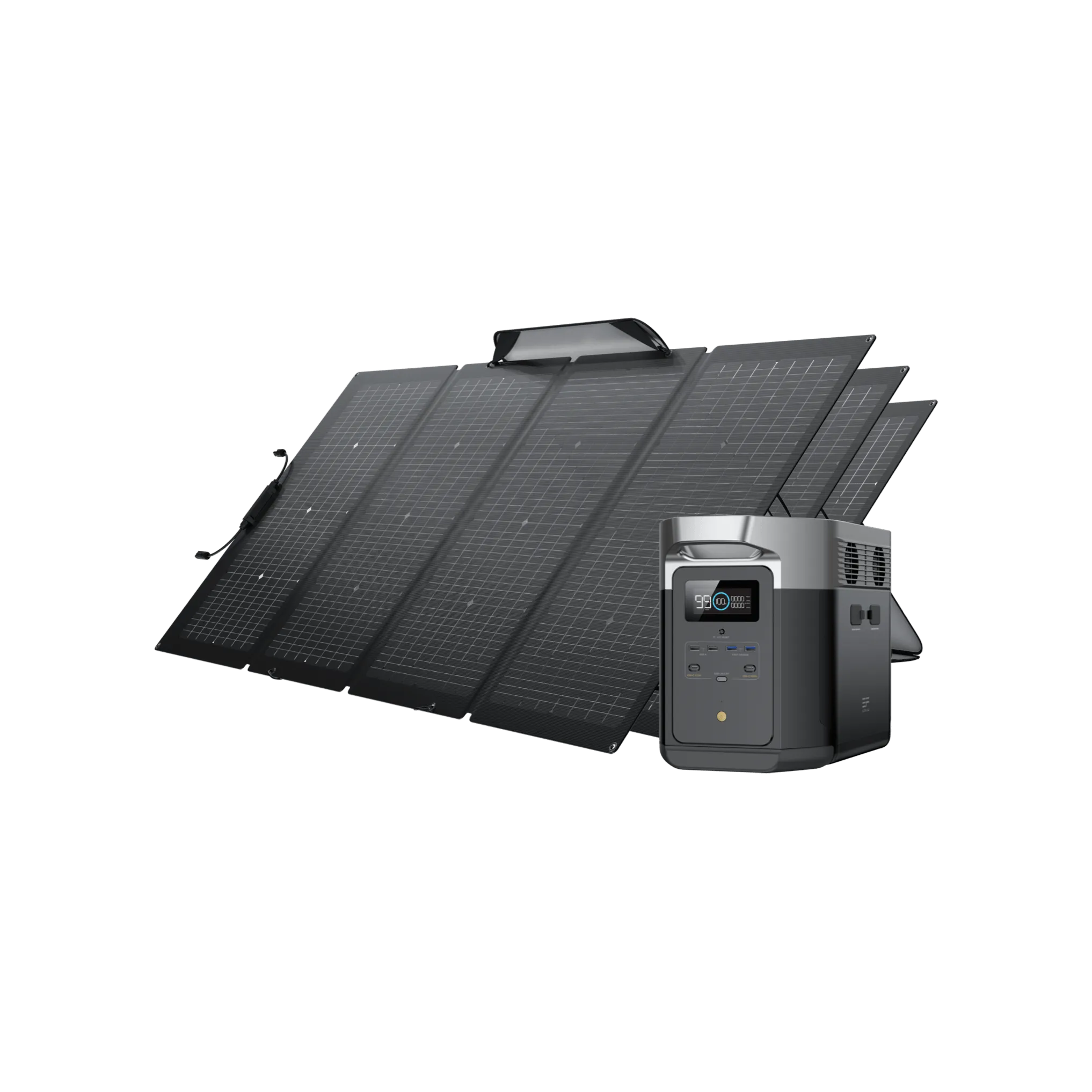 EcoFlow DELTA Max   220W Portable Solar Panel | High Capacity Power   Eco-Friendly Solar Charging