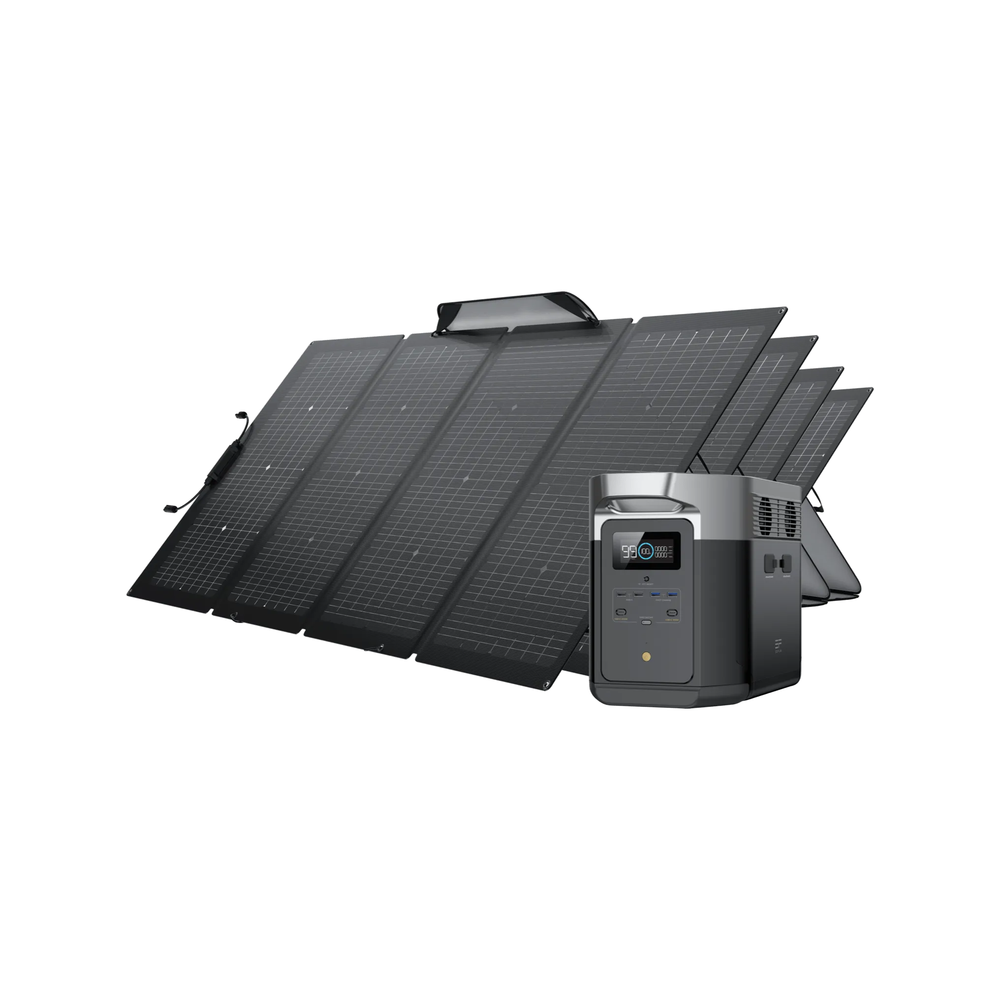EcoFlow DELTA Max   220W Portable Solar Panel | High Capacity Power   Eco-Friendly Solar Charging