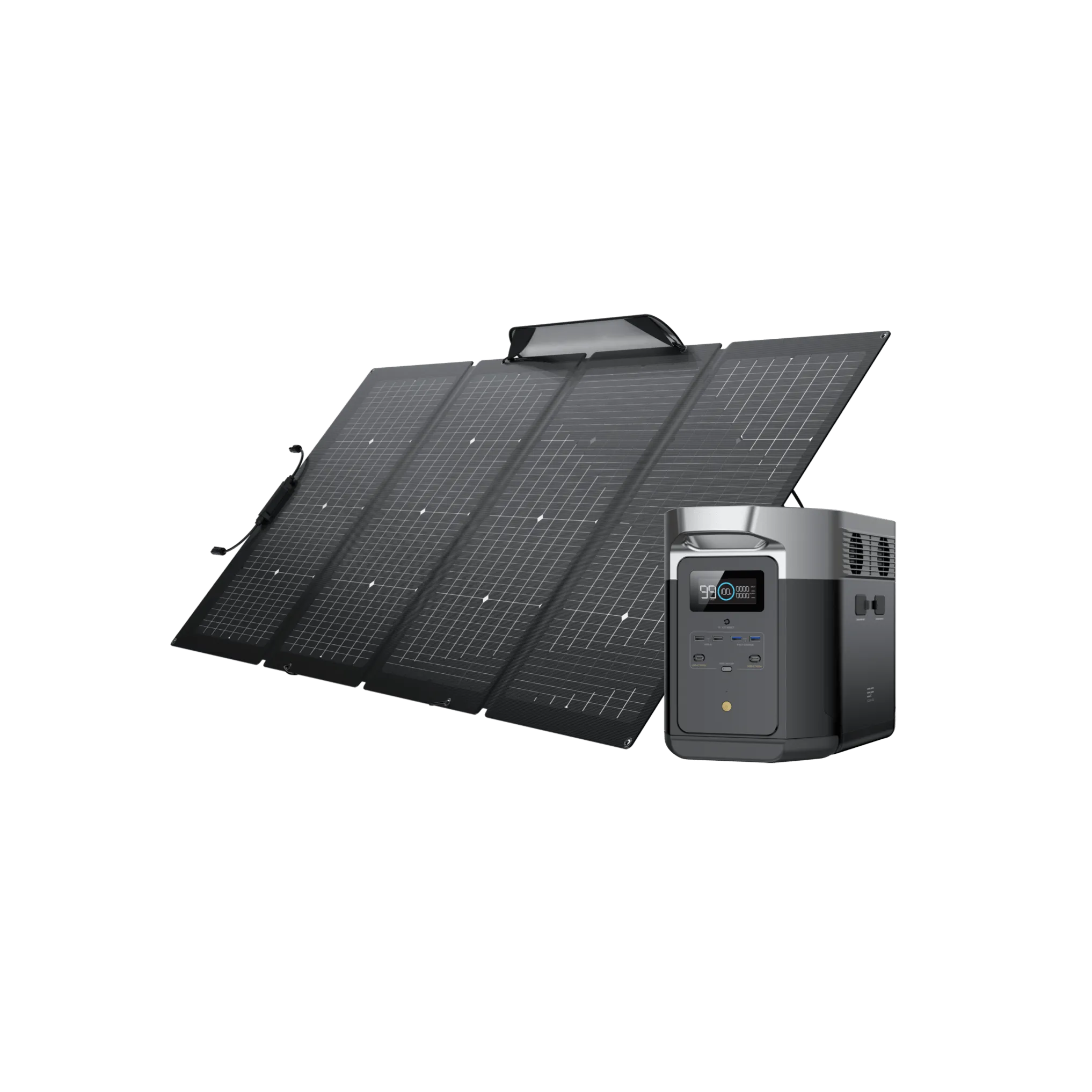 EcoFlow DELTA Max   220W Portable Solar Panel | High Capacity Power   Eco-Friendly Solar Charging