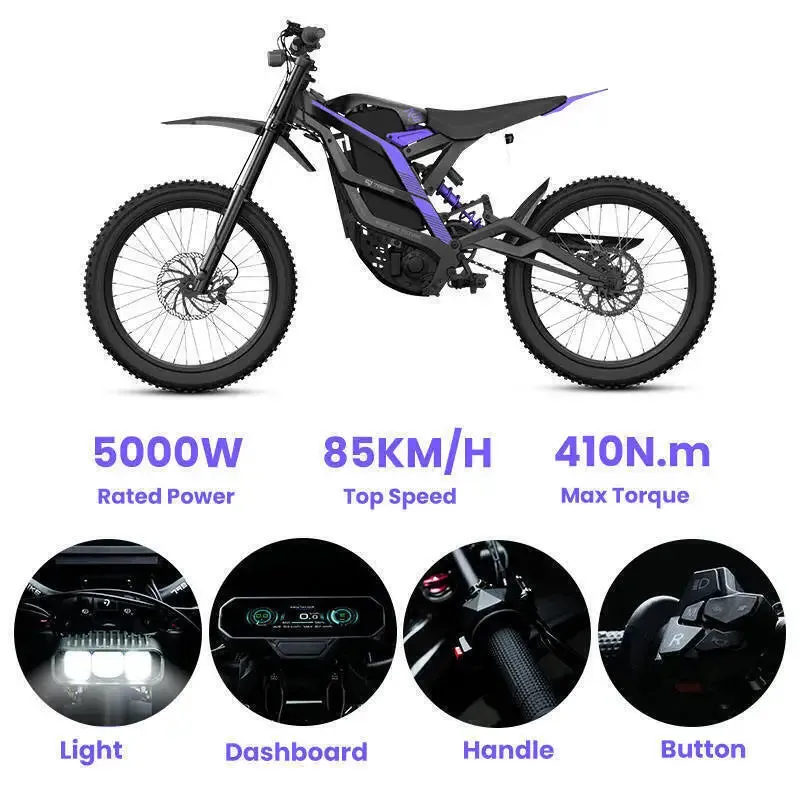 Electric Dirt Bike Brushless Gearless Motor