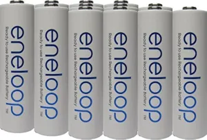Eneloop Panasonic 4rd Generation 12 Pack AA NiMH Pre-Charged Rechargeable Batteries -Free Battery Holder- Rechargeable 2100 Times.