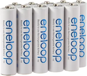 Eneloop TS-9RO6-4EQX AAA 4th generation 800mAh Min. 750mAh NiMH Pre-Charged Rechargeable Battery with Holder Pack of 10