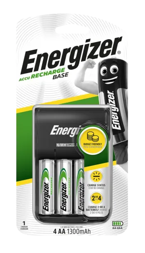Energizer E300806600 Base Charger |   4 x AA 1300mAh