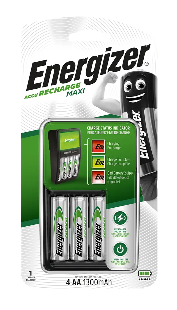 Energizer E300810100 Maxi Charger |   4 x AA 1300mAh