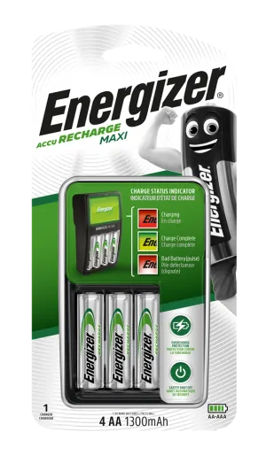 Energizer E300810100 Maxi Charger |   4 x AA 1300mAh