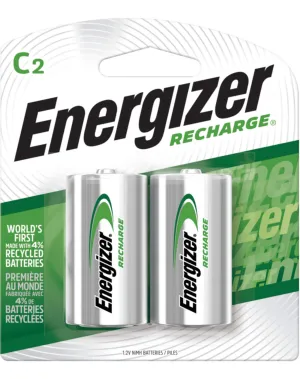 Energizer Rechargeable Battery C 2-Pack