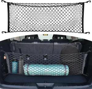 Envelope   Floor Style Elastic Trunk Mesh Cargo Net for Subaru Ascent 2019-2024 - Premium Trunk Organizers and Storage - Luggage Net for SUV - Best Car Organizer for Subaru Ascent