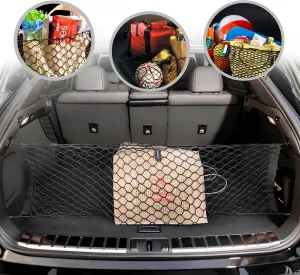 Envelope Style Automotive Elastic Trunk Mesh Cargo Net for Lexus RX RX350 2023-2025 - Premium Trunk Organizer and Storage - Luggage Net for Crossover- Best Car Organizer for Lexus RX