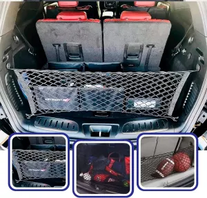 Envelope Style Trunk Mesh Cargo Net for Dodge Durango SXT GT SRT 1998-2025 - Car Accessories - Premium Trunk Organizers and Storage - Cargo Net for SUV - Vehicle Carrier Organizer for Dodge Durango