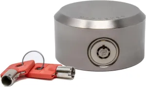 Equipment Lock Puck Lock - Stainless Steel, Multi-Use Uncuttable Lock - Ideal for Gates, Sheds, Roll-Up Doors or Trailers - Padlock Replacement (Keyed Alike)