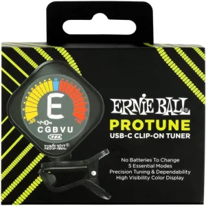 Ernie Ball ProTune USB-C Rechargeable Clip-on Tuner
