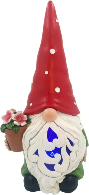 Evergreen Solar Bug Zapper Garden Statuary, Gnome - Multicolored