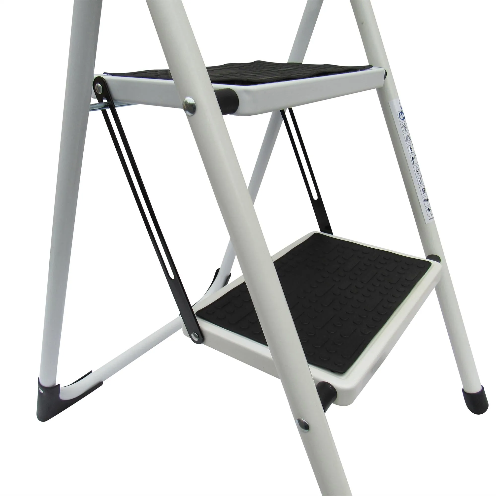 Exclusive sale Steel) Double Step 150KG Stool Step Folding Exceptional (2 Kitchen Ladder Platform