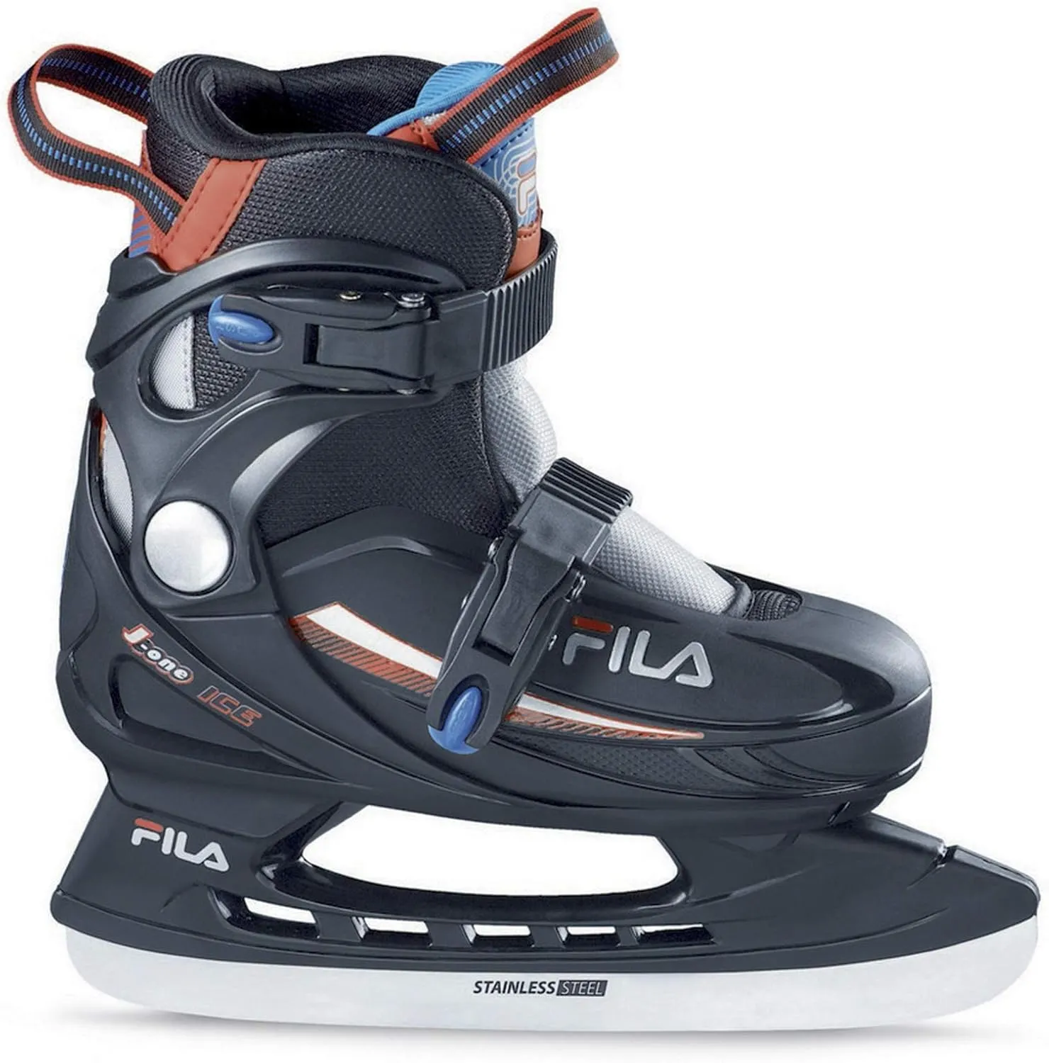 Fila J-One Adjustable Kids Ice Skates for Girls and Boys | Junior Adjustable Child Ice Skates | for Hockey & Ice Skating Outdoor & Indoor Rinks