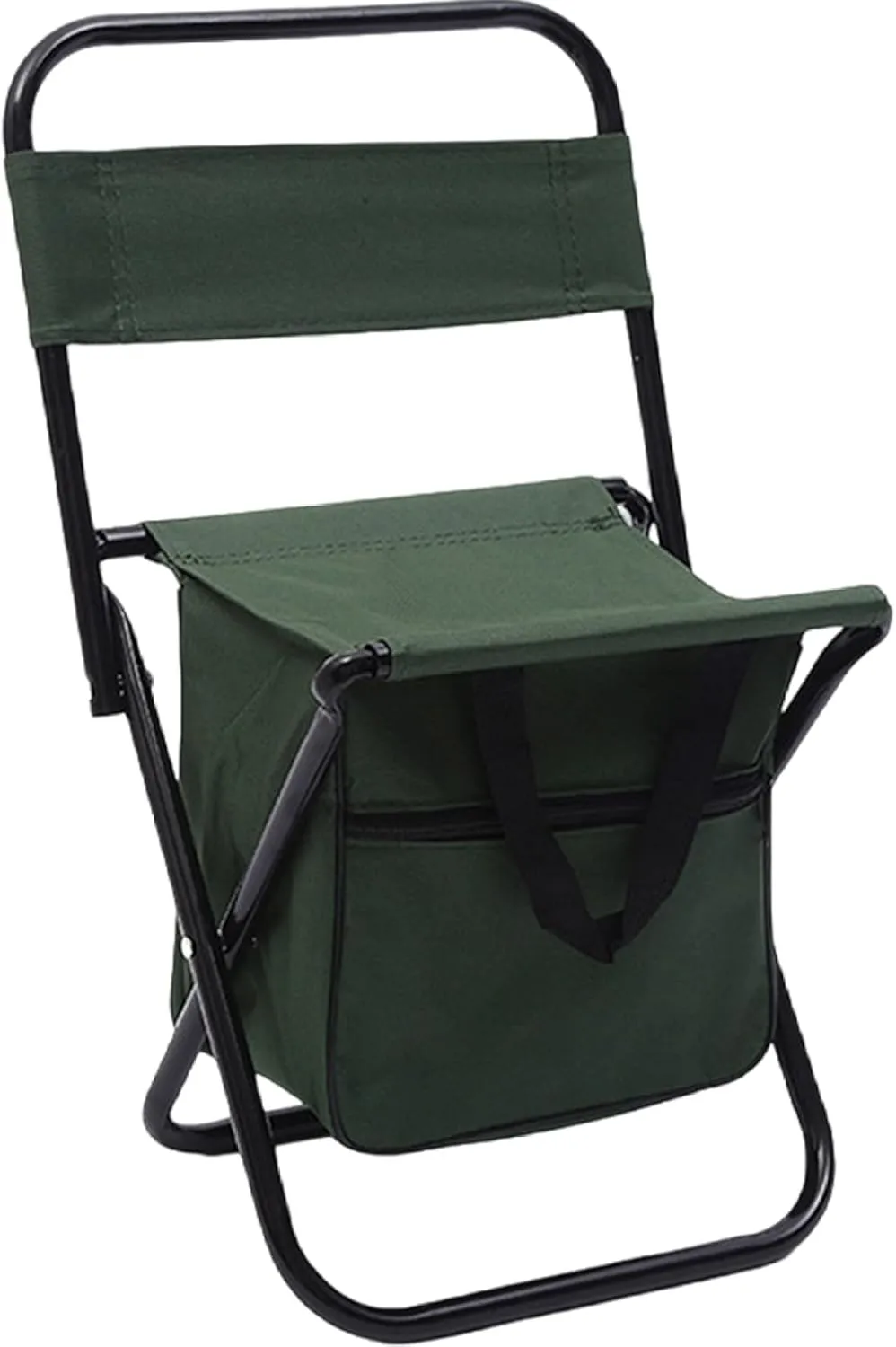 Fishing Chair, Folding Stool with Back and Carry Bag, Oxford Cloth Fishing Chairs, Portable Compact Chair for Camping Hunting Hiking