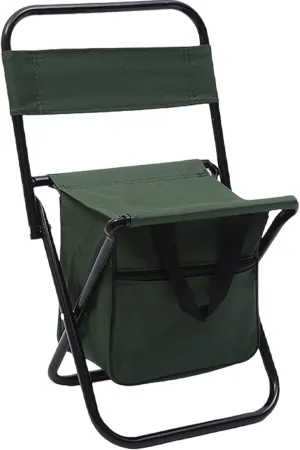 Fishing Chair, Folding Stool with Back and Carry Bag, Oxford Cloth Fishing Chairs, Portable Compact Chair for Camping Hunting Hiking