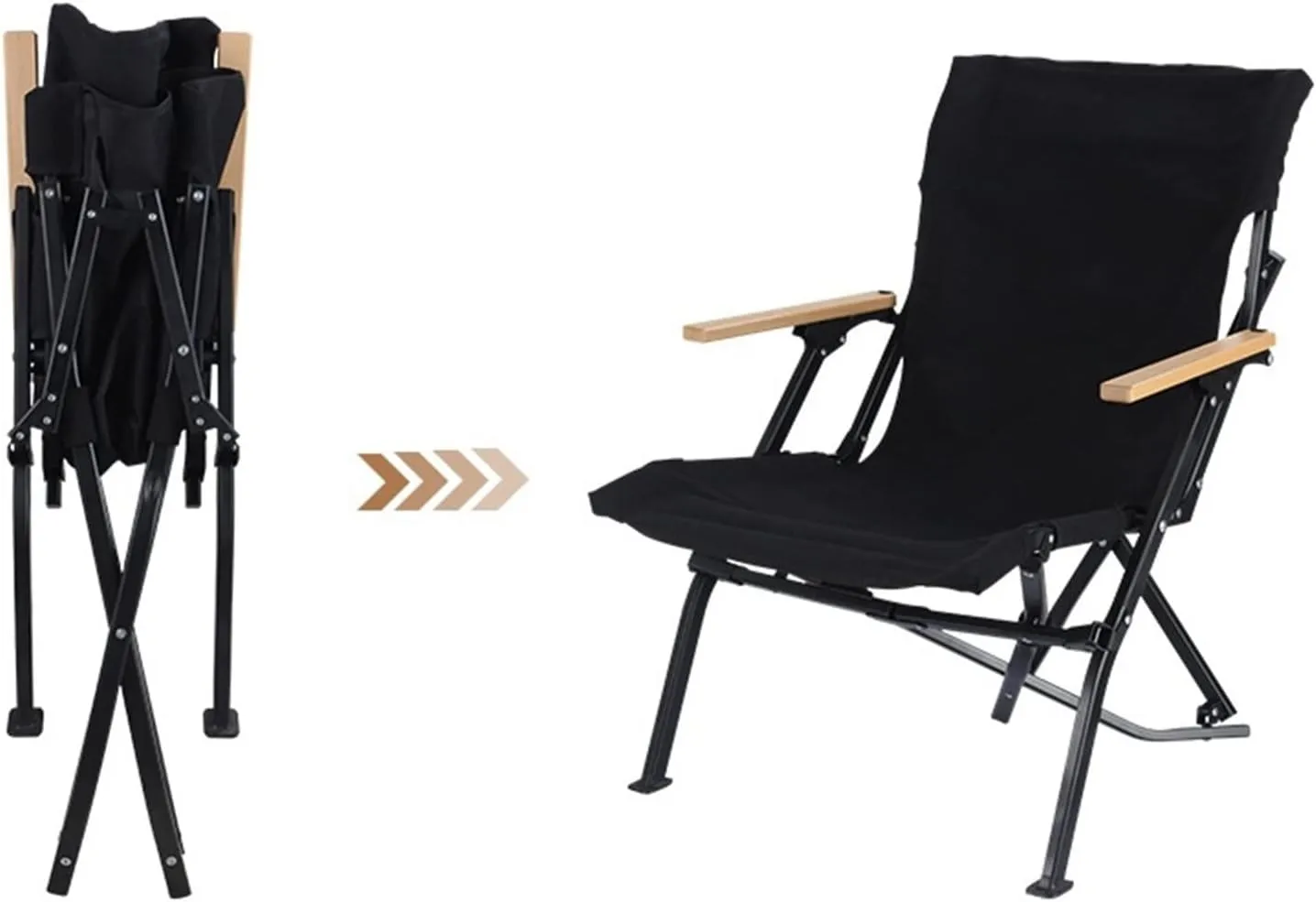 Fishing Folding Chair Outdoor Portable Folding Chair Camping Fishing Backrest Stool Aluminum Alloy Leisure Beach Chair(Color:Rice White)