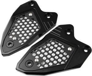 Fit For KAWASAKI Z900 Z 900 Z900SE 2017-2023 2024 CNC Aluminum Motorcycle Foot Peg Protector Heel Guard Footrest Rear Set Heel Plates Guard Protector (Black)