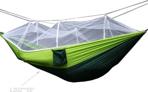 FixtureDisplays® Portable Hammock Jungle Camping with Mosquito Net Outdoor Hanging Sleeping Bed 16117NEW-NPF