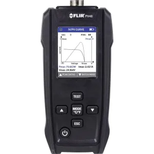 FLIR PV48 - Solar Panel Tester and I-V Curve Tracer with Temperature Measurements - Designed to Assess The Maximum Power and Efficiency of Solar Panels