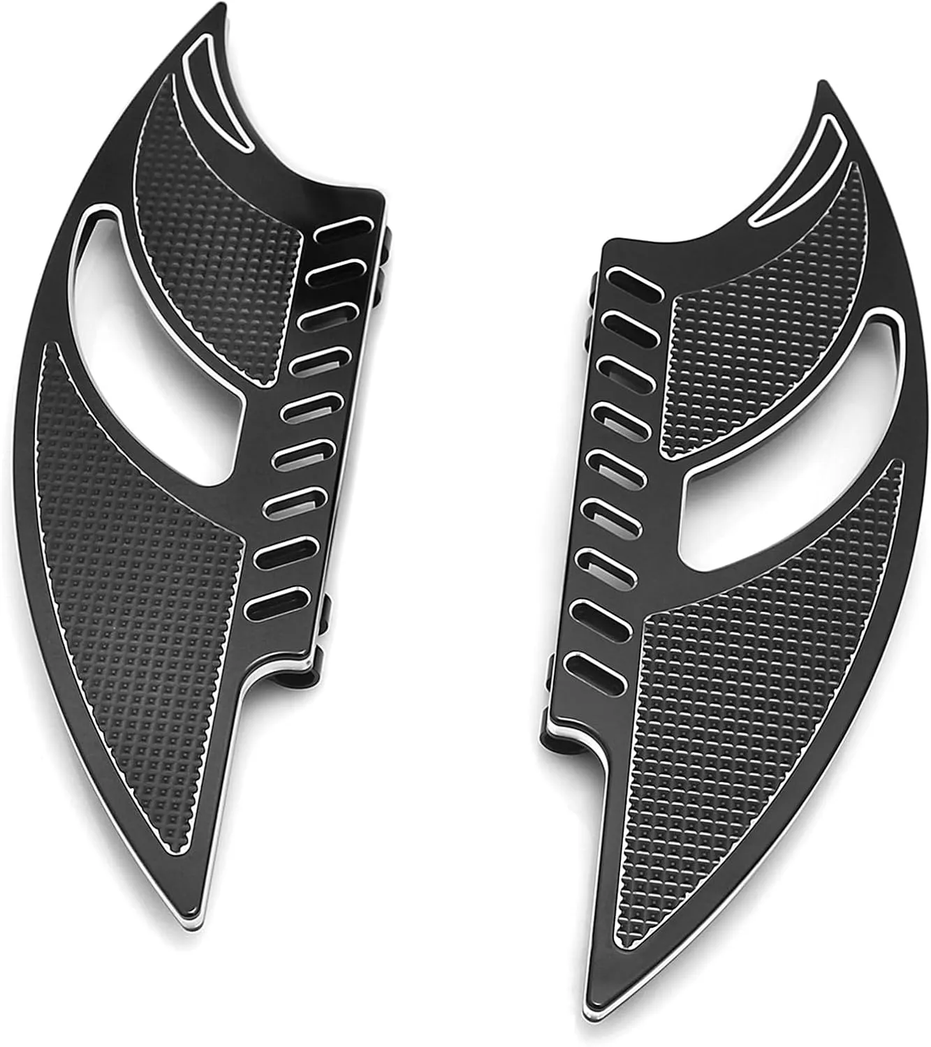 Floorboards for Harley Davidson Touring Black Blade Highway pegs Street Glide FLHX CVO Gear Brake Shifter levers for Electra Glide Road King FLHR 2014-2023 (14 Up Touring Comb Sets)