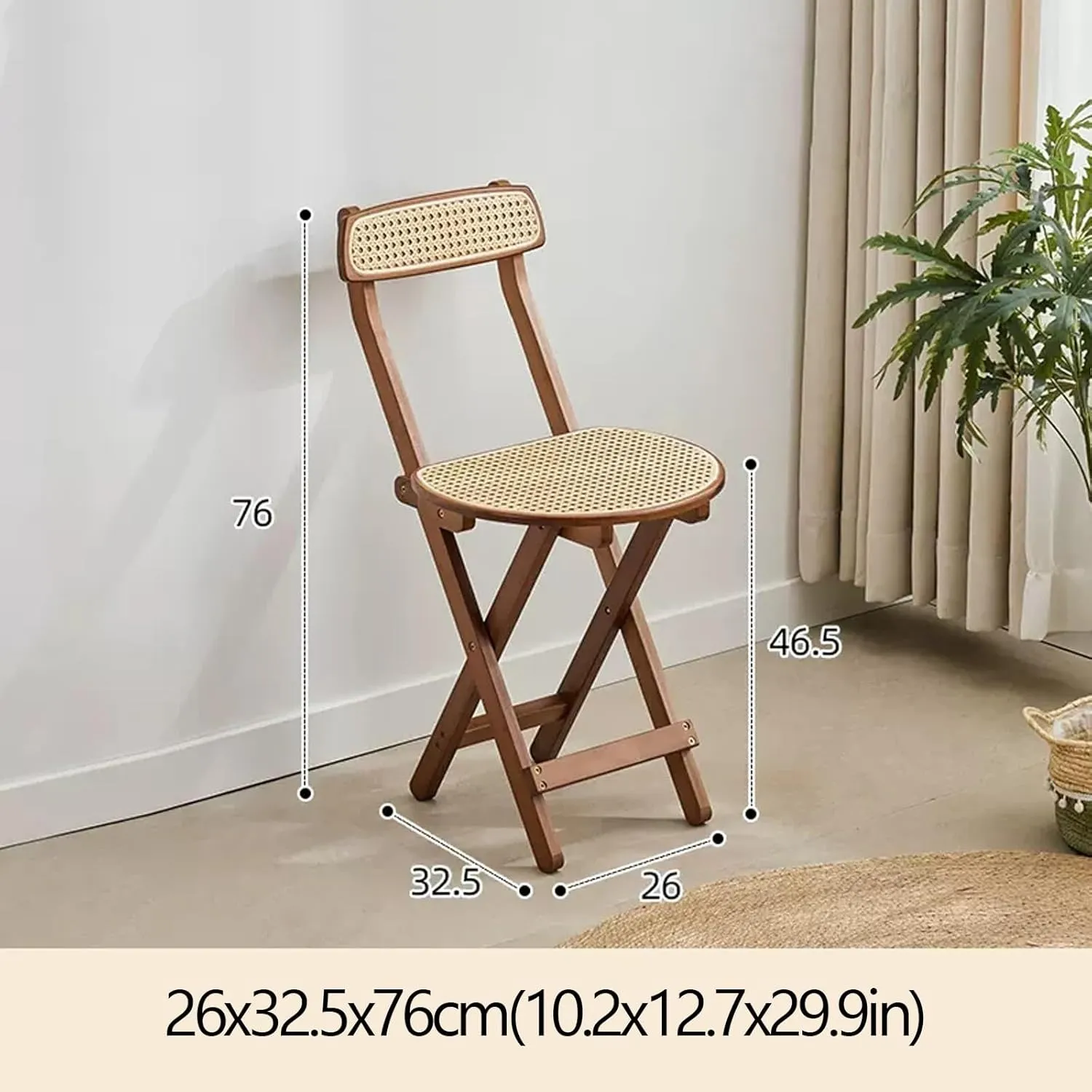 Foldable - 2 Pieces, Portable Dining air, Foldable Stool with PU Leather Backrest for Outdoor Camping Kiten Shop Cafe