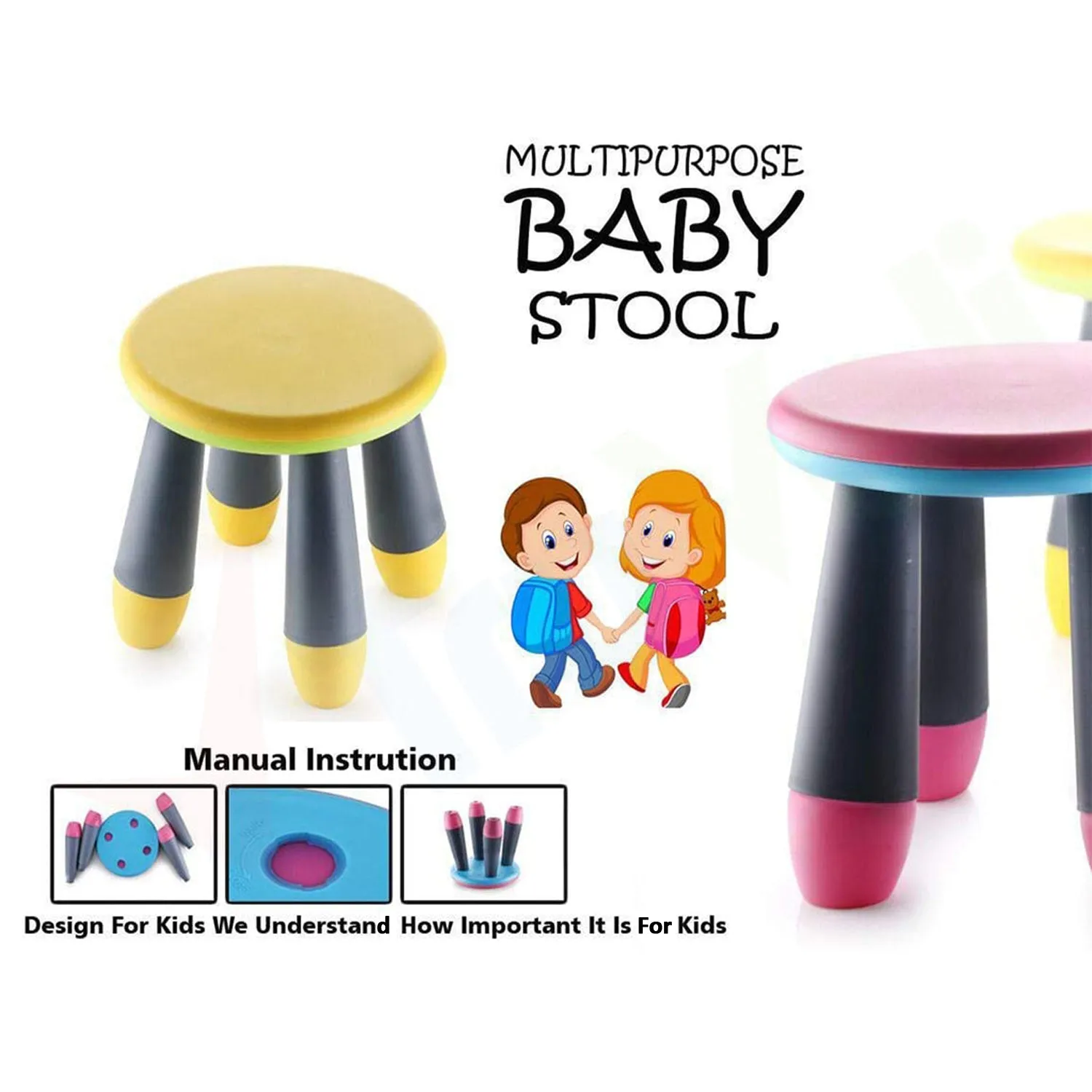 Foldable Baby Stool used in all kinds of places, specially made for kids and children’s etc.