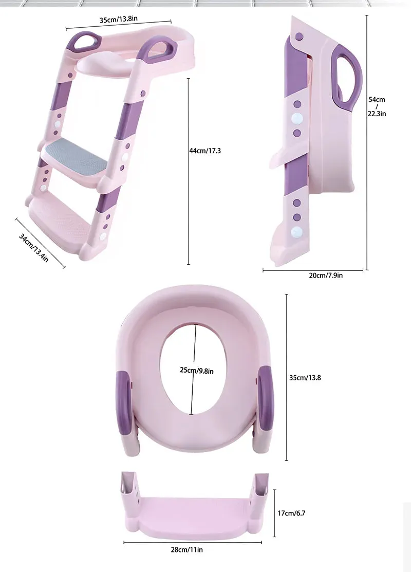 Foldable Children's Toilet Stool - Multi-functional Training Aid