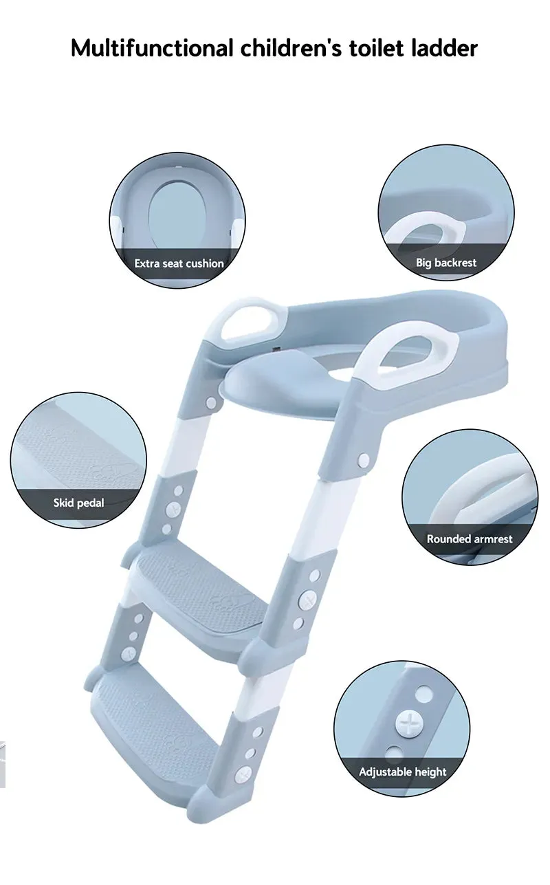 Foldable Children's Toilet Stool - Multi-functional Training Aid