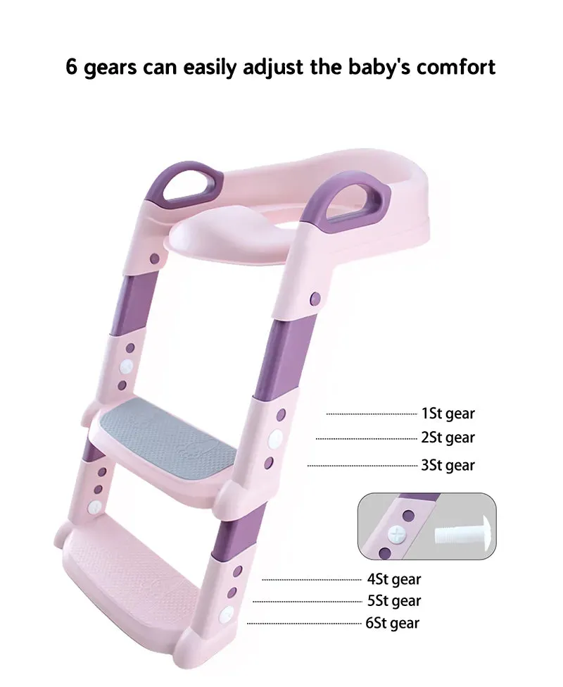 Foldable Children's Toilet Stool - Multi-functional Training Aid
