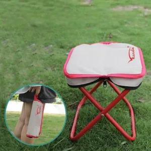 Foldable Stainless Steel Stool - Lightweight Space-Saving Design