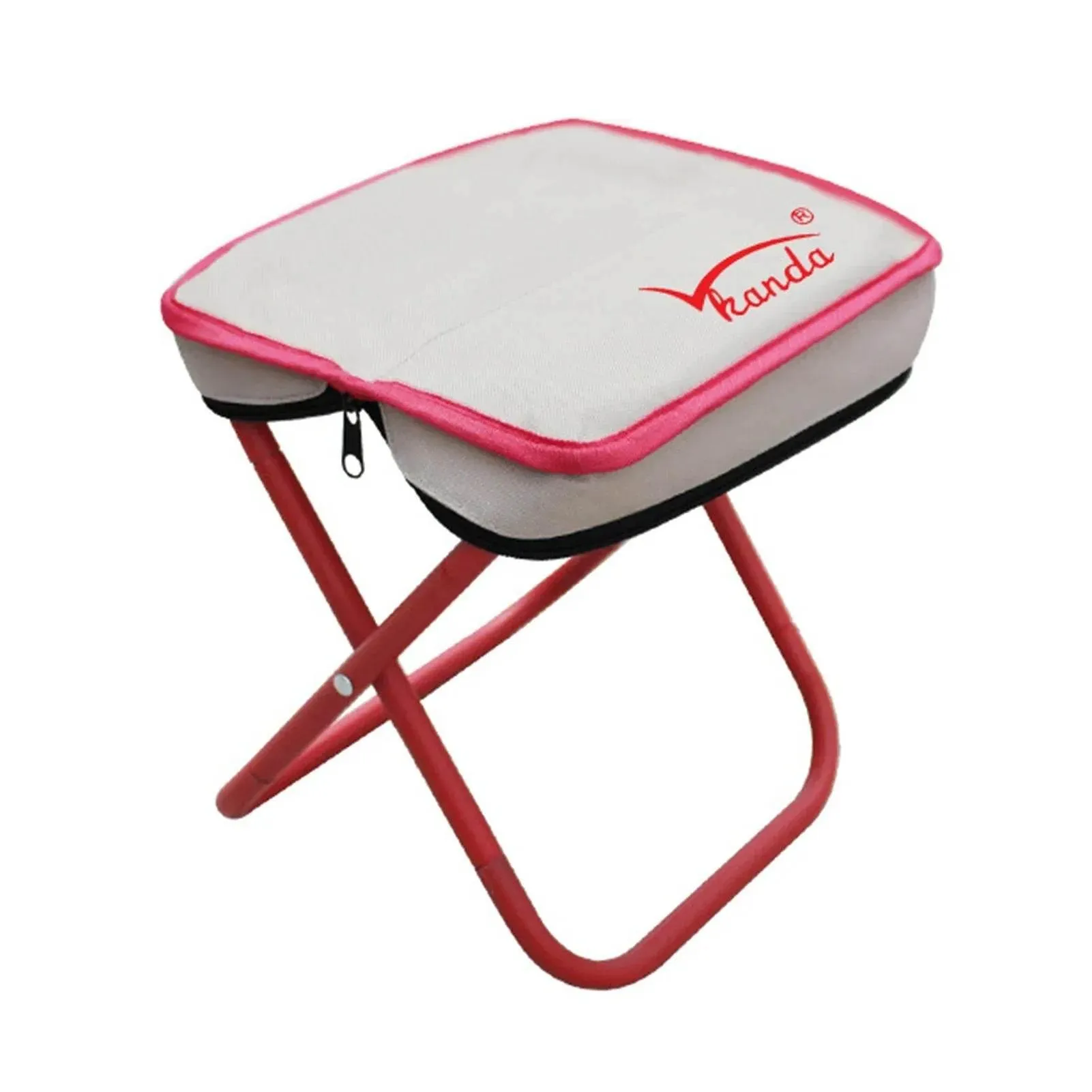 Foldable Stainless Steel Stool - Lightweight Space-Saving Design